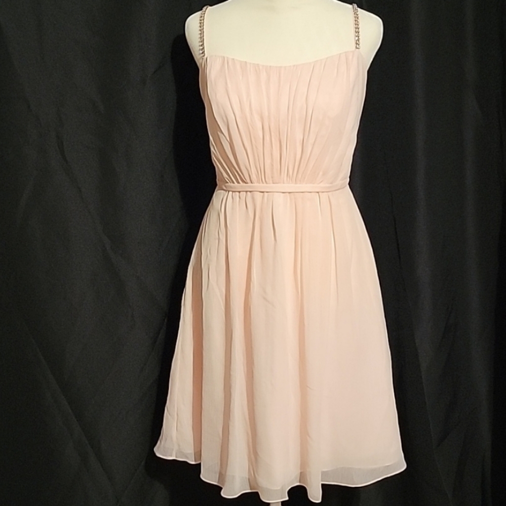 🥨David's Bridal Dress, Size 6, Pink/Peach